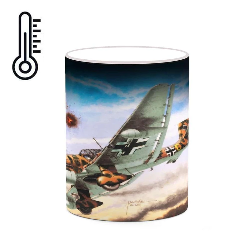 ماگ حرارتی کاکتی مدل هواپیمای جنگنده کد mgh20383