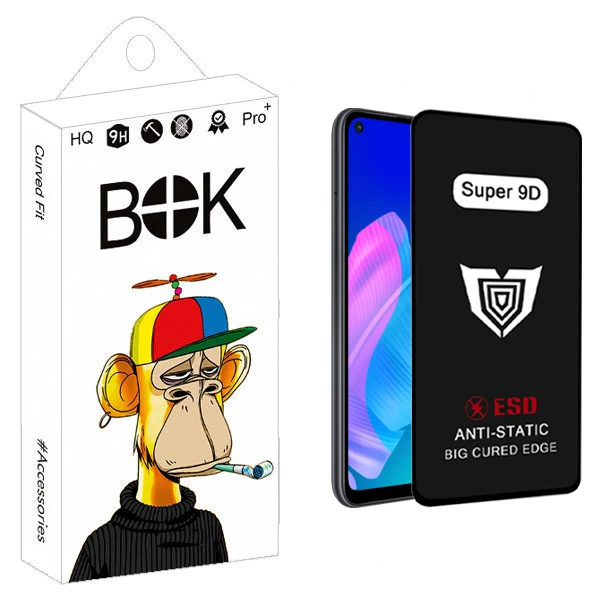 محافظ صفحه نمایش بوک مدل Super 9D Touch مناسب برای گوشی موبایل هوآوی Y7p / nova 7i