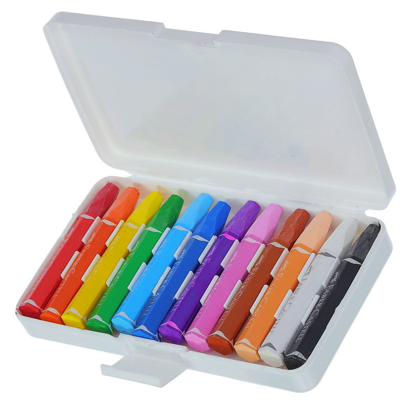 پاستل روغنی 12 رنگ فابرکاستل مدل 06