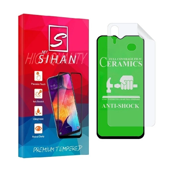محافظ صفحه نمایش مای سیحان مدل 2CRN مناسب برای گوشی موبایل سامسونگ Galaxy A10s به همراه محافظ پشت گوشی
