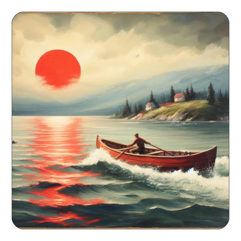 مگنت کاکتی طرح نقاشی رنگ روغن مدل mp69835