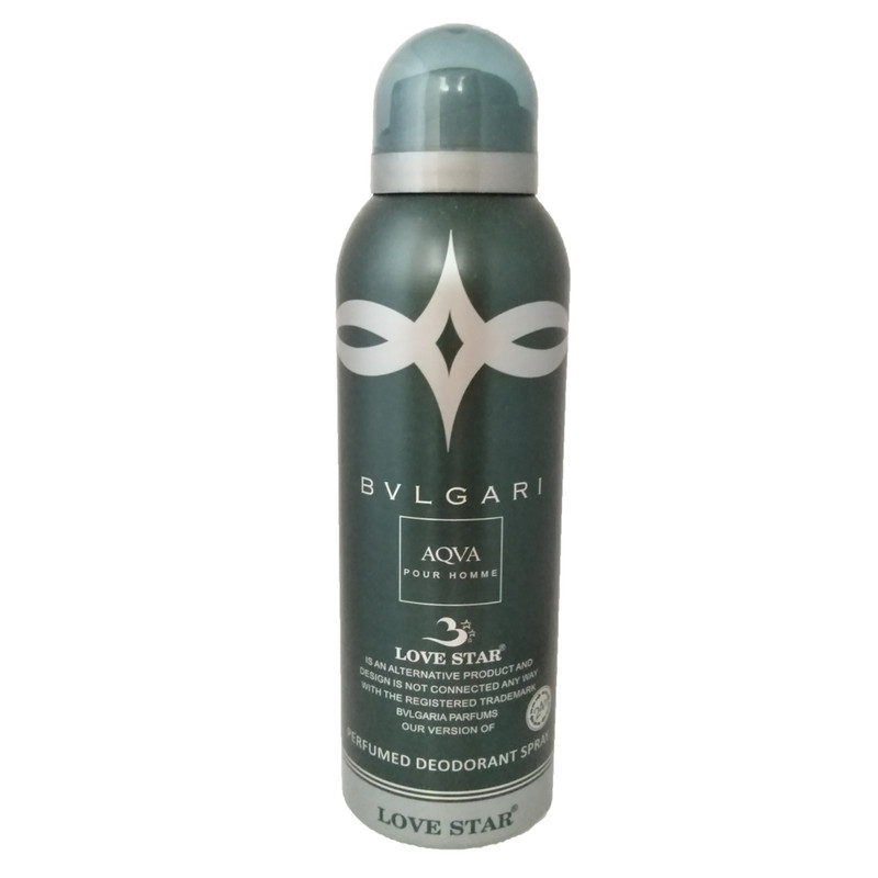 اسپری مردانه لاو استار مدل bvlgari حجم 200 میلی لیتر اسپری مردانه لاو استار مدل bvlgari حجم 200 میلی لیتر