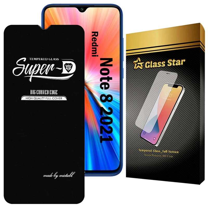 محافظ صفحه نمایش گلس استار مدل SUPERDNS مناسب برای گوشی موبایل شیائومی Redmi Note 8 2021