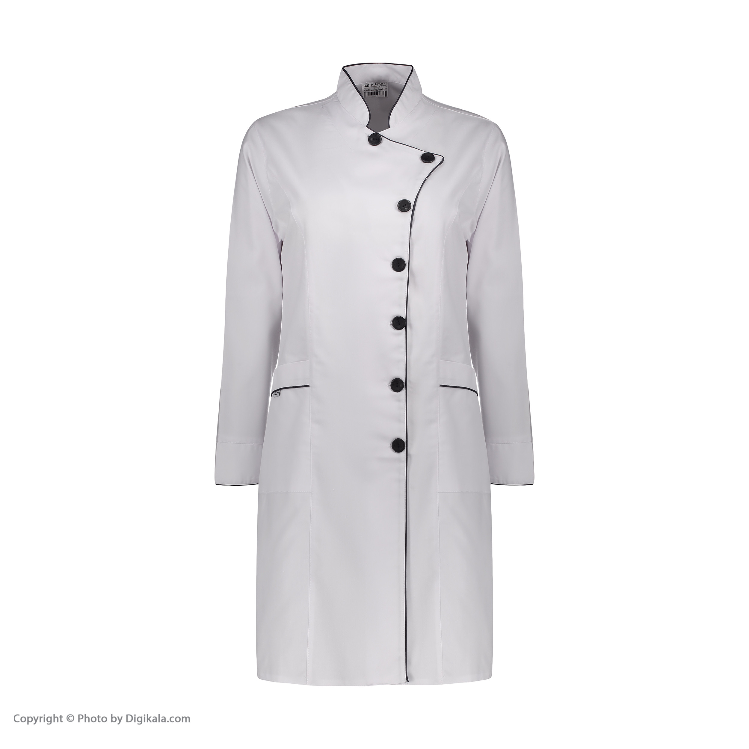 روپوش پزشکی زنانه خضرا مدل مروارید کد 32800
