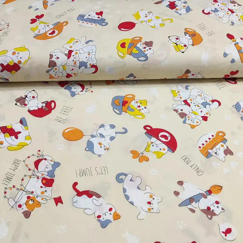 پارچه ملحفه طرح پیشی کد 300