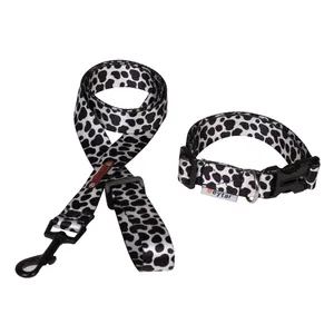 قلاده گردنی و بند قلاده سگ بیطار  مدل cow  سایز مدیوم