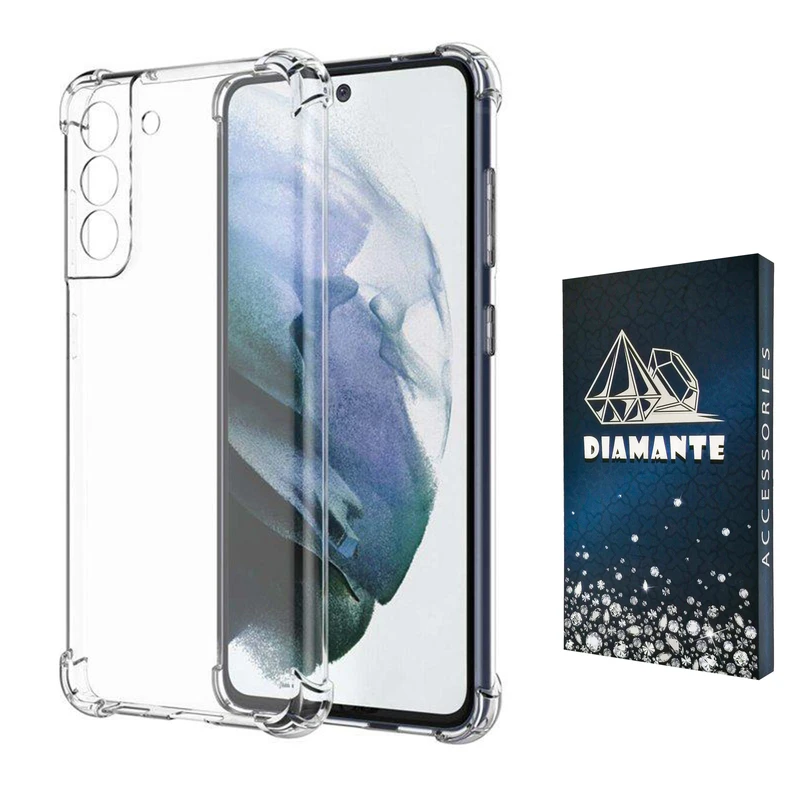  کاور دیامانته مدل shiny navy مناسب برای گوشی موبایل سامسونگ Galaxy S21 FE
