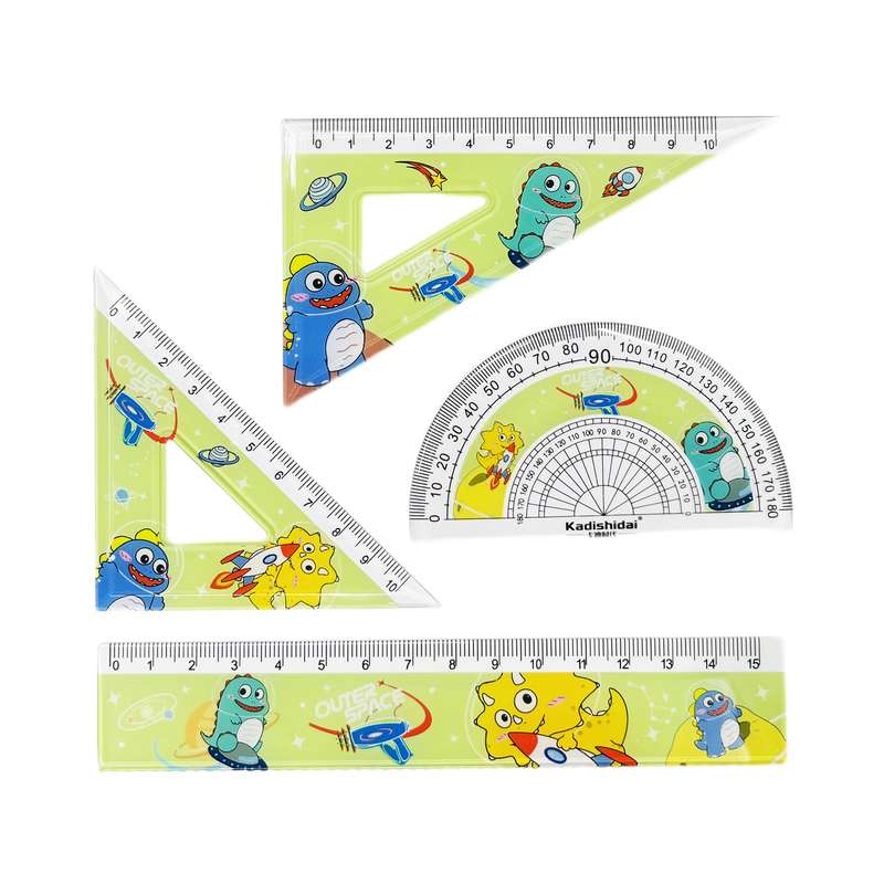 خط کش مدل دایناسور فانتزی مجموعه 4 عددی