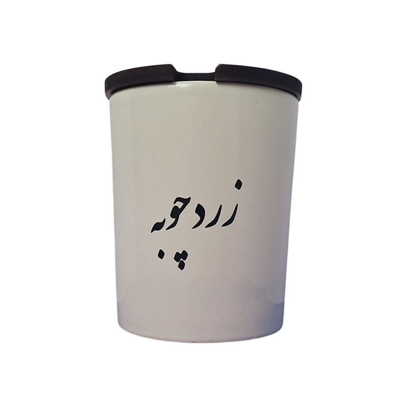 جا ادویه مدل درب چوبی طرح زردچوبه