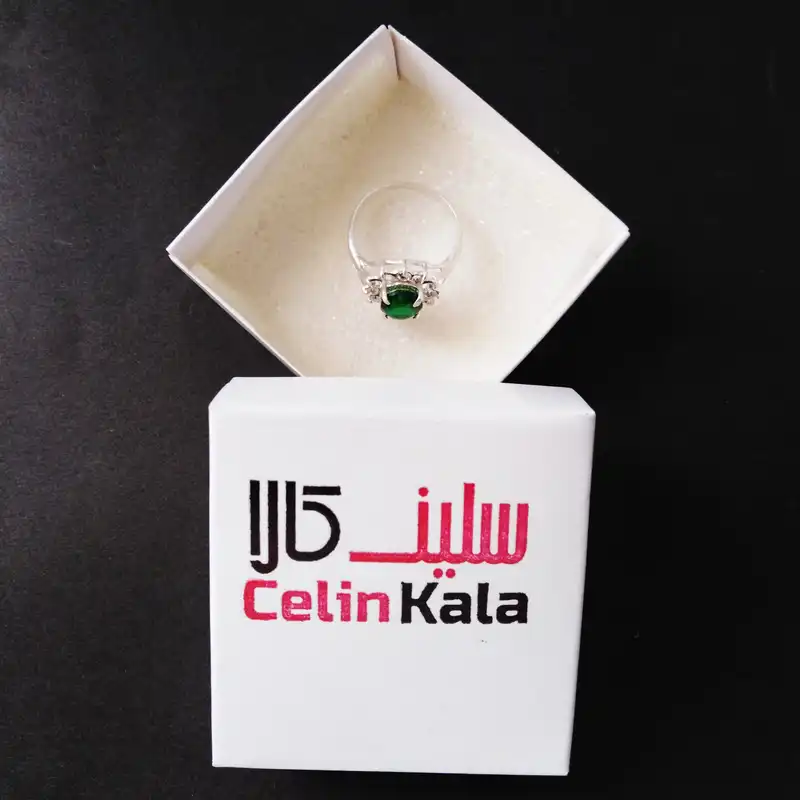 انگشتر نقره زنانه سلین کالا مدل زبرجد ce-zeb10