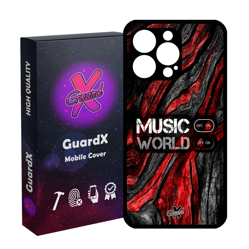 کاور گارد ایکس طرح Music مدل Glass10160 مناسب برای گوشی موبایل اپل iPhone 13 Pro