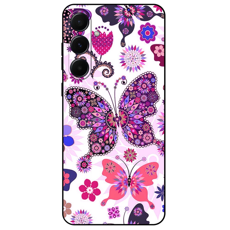 کاور مگافون طرح پروانه مدل 6356 مناسب برای گوشی موبایل سامسونگ Galaxy A55 5G       