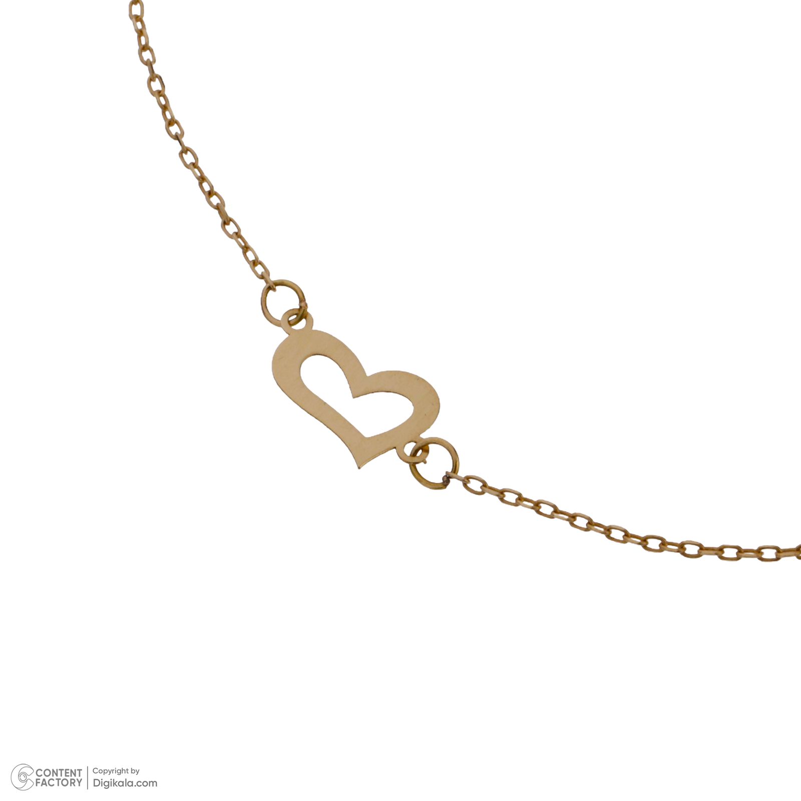 دستبند طلا 18 عیار زنانه مایا ماهک مدل MB1634 طرح قلب -  - 3