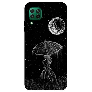 Megafone Girl and Moon 1369 Cover For Huawei P40 Lite / Nova 7i / Nova 6SE