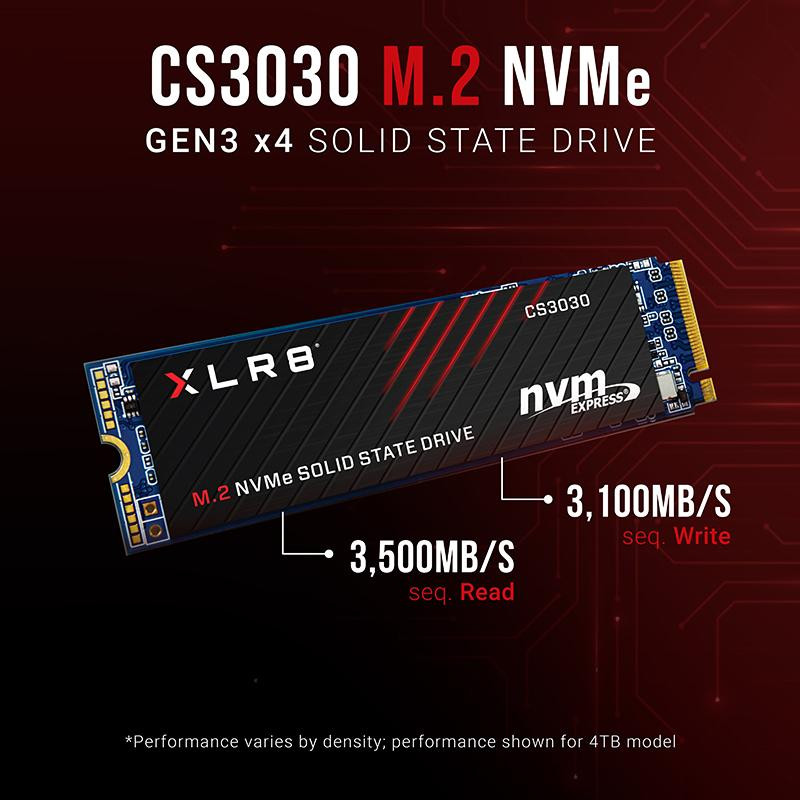 اس اس دی اینترنال پی ان وای مدل CS3030 M.2 NVMe SSD Gen3x4 ظرفیت 500 گیگابایت