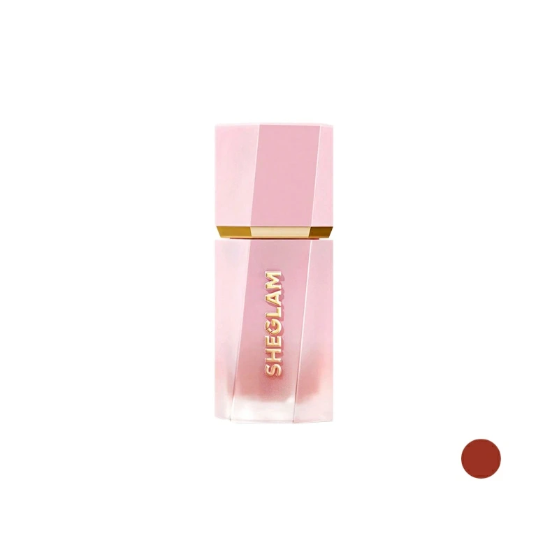 رژگونه مایع براق شیگلم مدل Fine Carmine شماره 6