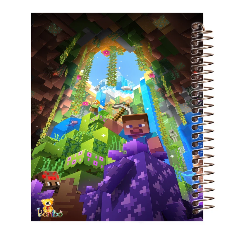 دفتر مشق 100 برگ بانیبو طرح  ماینکرافت کد 1226