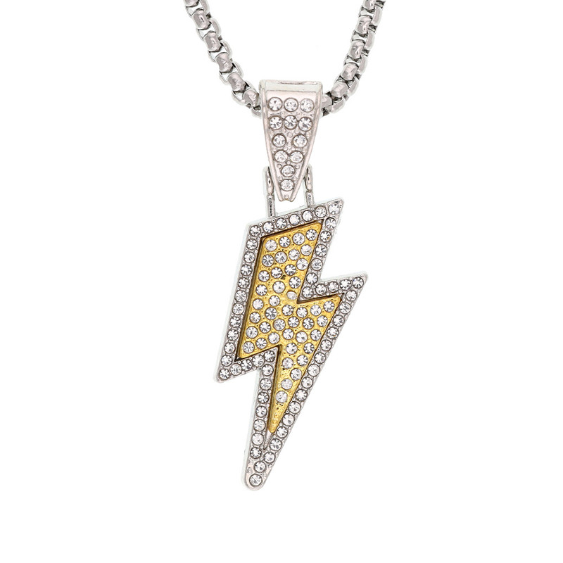 گردنبند مردانه برانت مدل صاعقه