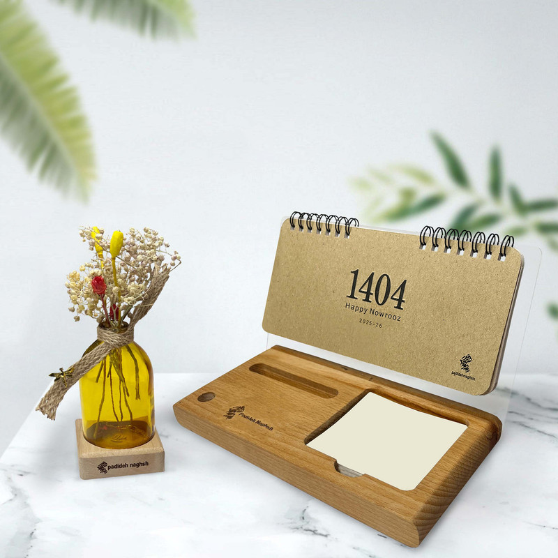 تقویم رومیزی سال 1404 پدیده نقش مدل کلاسیک یادداشت دار