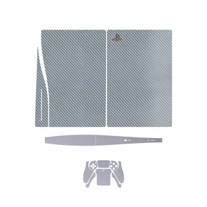 برچسب کنسول و دسته بازی PS5 ماهوت مدل Steel_Fiber_Matte_Silver