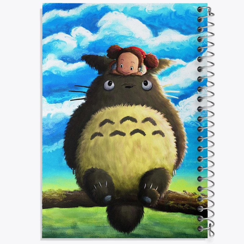 دفتر شطرنجی 50 برگ خندالو مدل انیمه توتورو (Totoro) کد F895