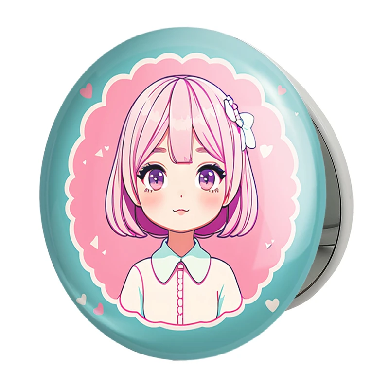 آینه جیبی خندالو طرح دخترانه (Girlish) مدل تاشو کد 36890