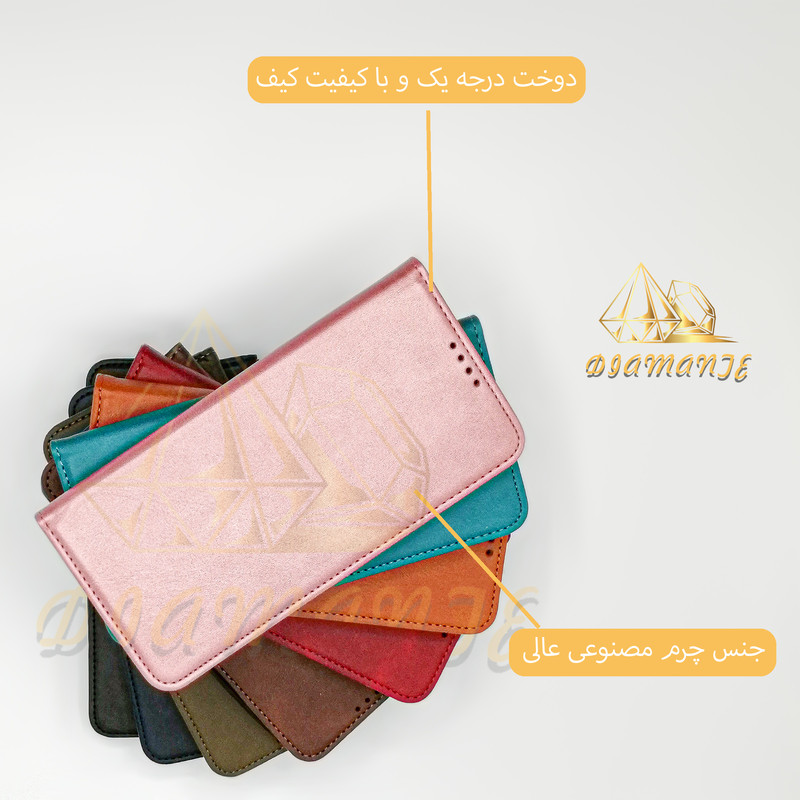 Redmi 10 Folder قیمت و خرید کیف کلاسوری دیامانته مدل Folder navy مناسب برای گوشی موبایل ...