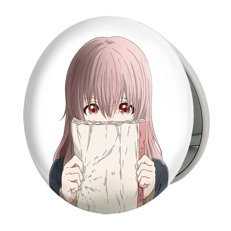 آینه جیبی خندالو طرح شوکو نیشیمیا انیمه سایلنت ویس A Silent Voice مدل تاشو کد 15835 