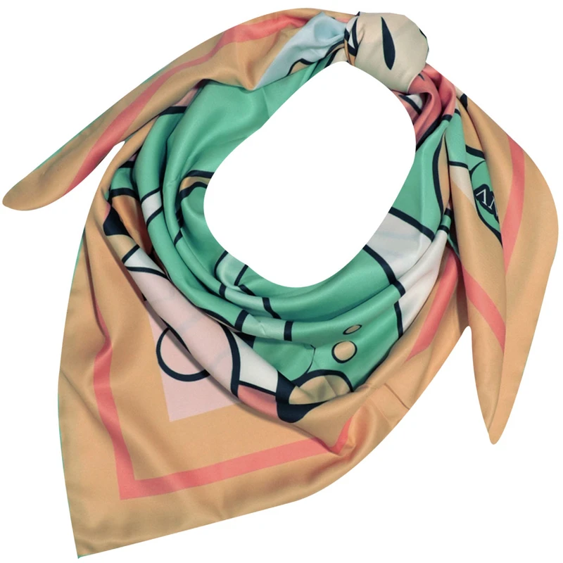 روسری زنانه مدل ابریشم توییل دست دوز کد 2030