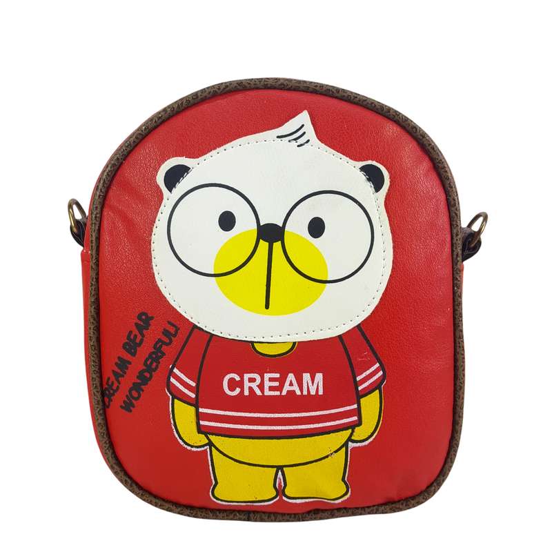 کیف رودوشی دخترانه مدل Cream Bear