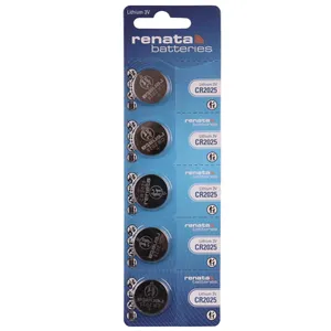 باتری سکه ای رناتا مدل CR 2025 بسته 5 عددی