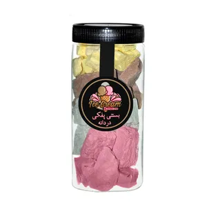 بستنی خشک مخلوط  زعفرانی و شکلاتی و طالبی و توت فرنگی - 100 گرم
