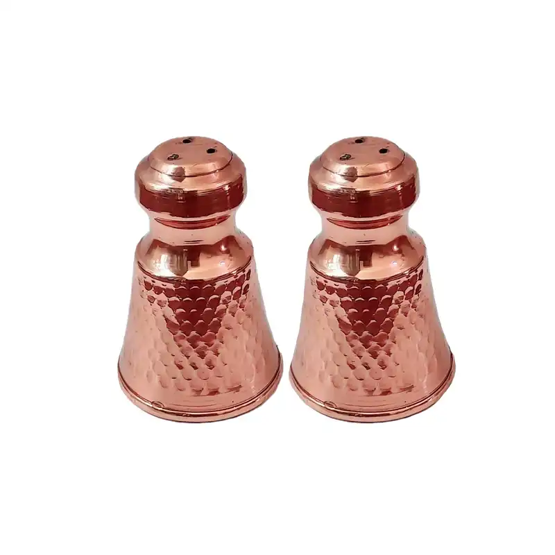 نمکدان مسی مدل شیپوری بسته 2 عددی