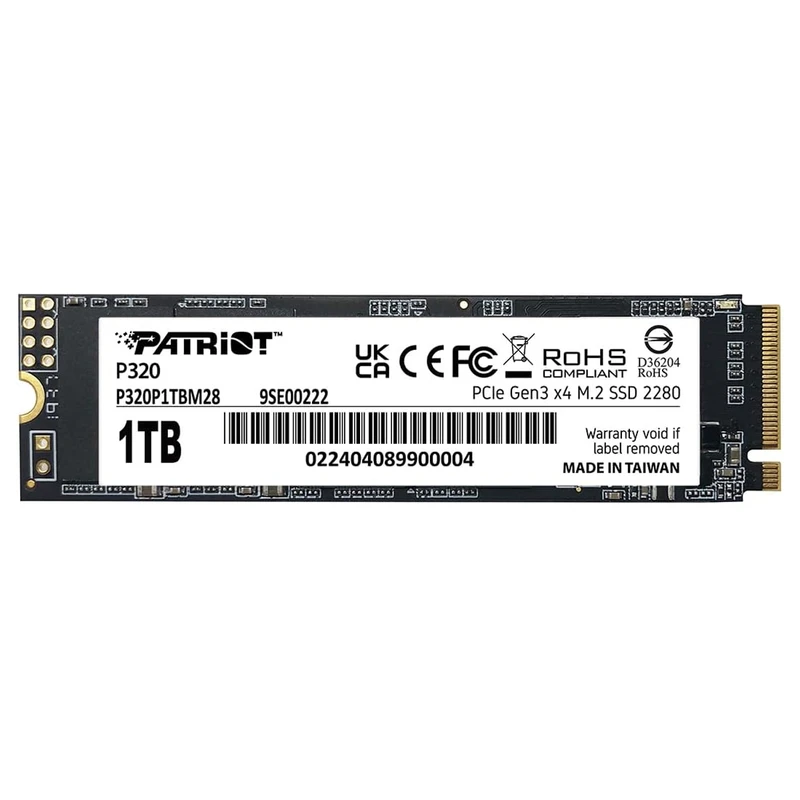 اس اس دی اینترنال PCIe 3.0 پتریوت مدل P320 ظرفیت یک ترابایت