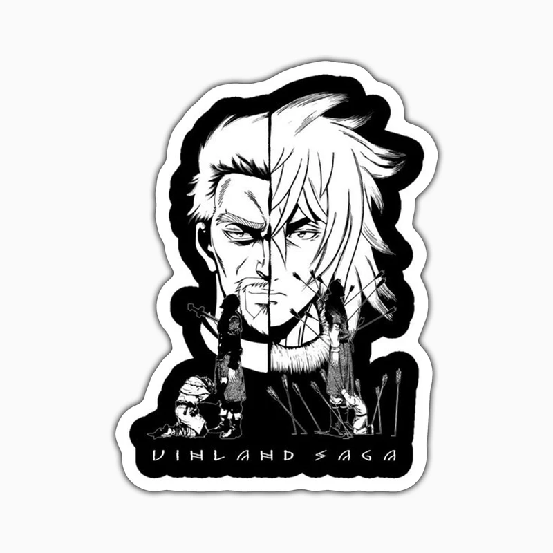 استیکر لپ تاپ و موبایل بووم طرح انیمه Vinland Saga مدل Magnet کد PS173