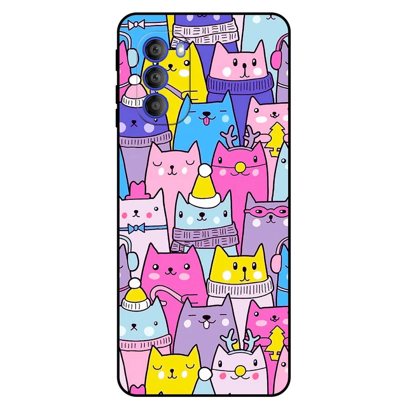 کاور مگافون طرح گربه مدل 8065 مناسب برای گوشی موبایل موتورولا Moto G51 5G