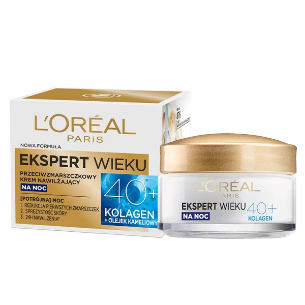 کرم ضد چروک لورآل مدل Ekspert Wieku Kolagen +40 حجم 50 میلی لیتر