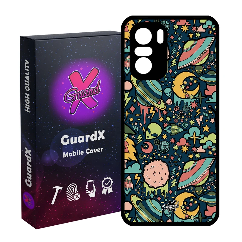 کاور گارد ایکس طرح Galaxy مدل Glass10191 مناسب برای گوشی موبایل شیائومی Poco F3/MI 11X/MI 11X Pro/Redmi K40/K40 Pro