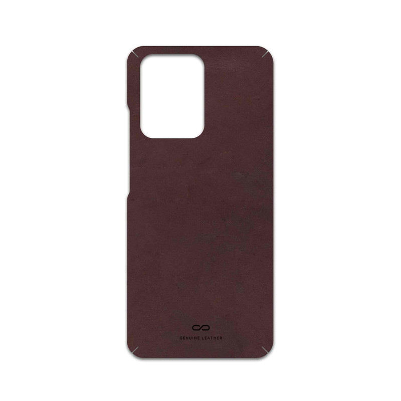 برچسب پوششی ماهوت مدل Matte-Dark-Brown-Leather مناسب برای گوشی موبایل آنر X7a