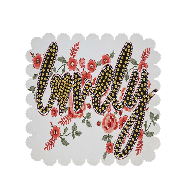  رومیزی طرح love کد 6165B