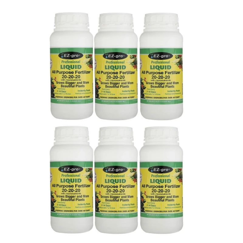 کود مایع کامل سه بیست گیاهان خانگی زدگرو مدل 202020 حجم 250 میلی لیتر بسته 6 عددی