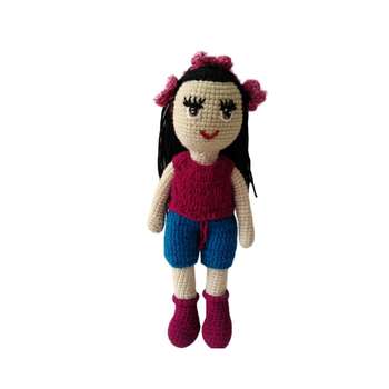 عروسک بافتنی مدل ایرانی کد 001