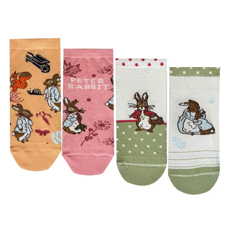 جوراب زنانه ال سون مدل خرگوش کد PH1026 بسته 4 عددی