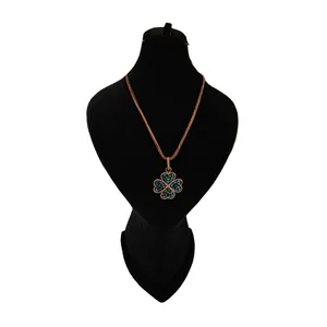 گردنبند دست ساز زنانه مدل فیروزه کوب کد S267
