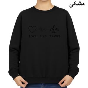 سویشرت زنانه مدل قلب و هواپیما کد v1 