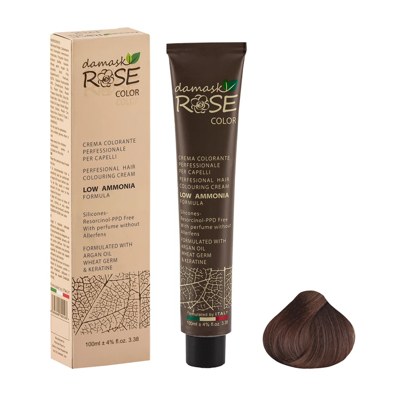 رنگ مو داماسک رز شماره 6/53 حجم 100 میلی لیتر رنگ بلوند شنی تیره