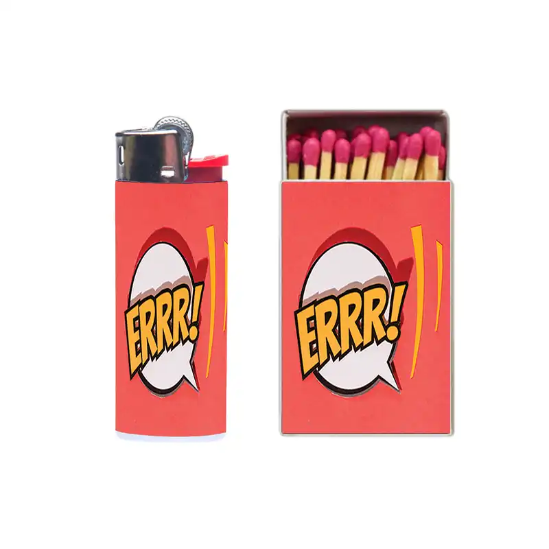 فندک مدل نوشته کد 367 به همراه کبریت