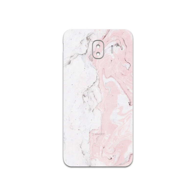 برچسب پوششی ماهوت مدل Blanco-Pink-Marble مناسب برای گوشی موبایل سامسونگ Galaxy J4