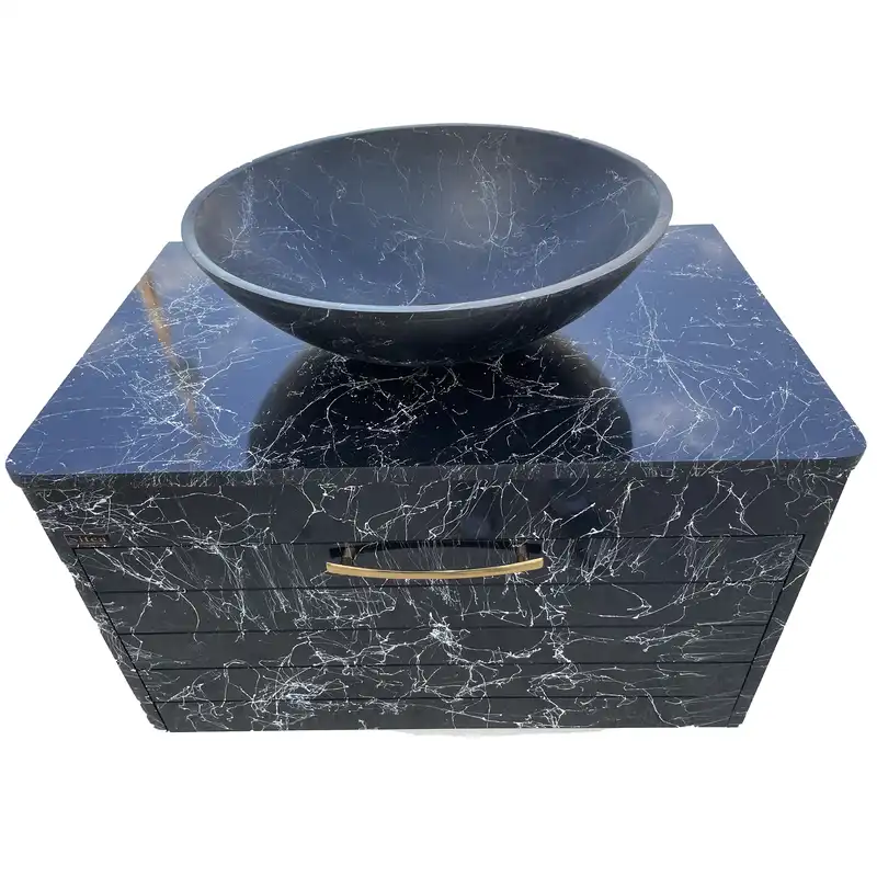 ست کابینت و روشویی سیتکا مدل S-R005 به همراه آینه و باکس