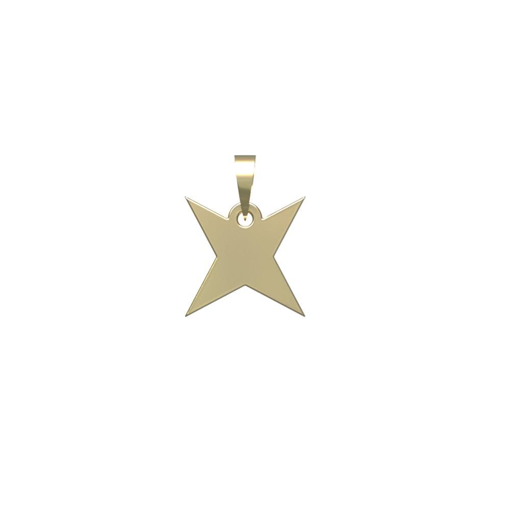آویز گردنبند طلا 18 عیار زنانه مدوپد مدل ستاره کد PA1-15374 -  - 2